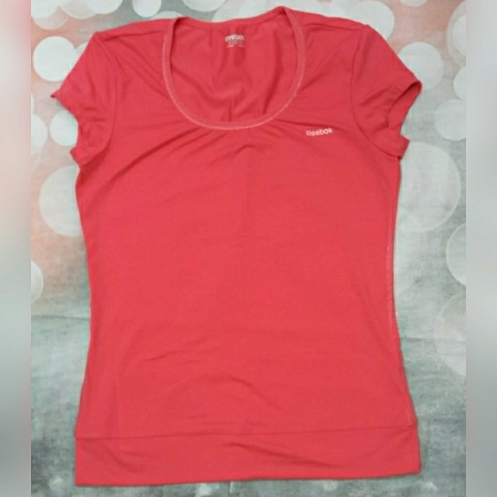 Reebok coral/red workout top